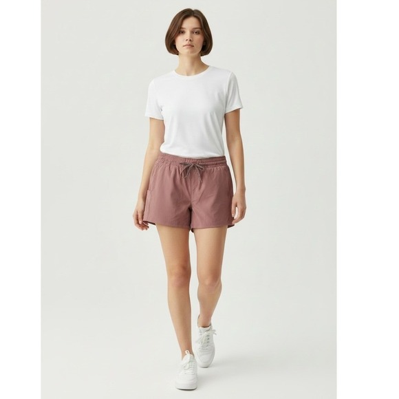 Pacific Trail Pants - Pacific Trail Hiking Shorts Women L Pink Solid Relaxed Modern Gorpcore Adventure